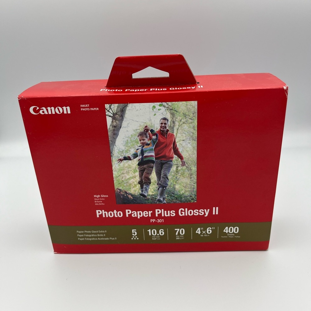 Canon - Photo Paper Plus Glossy II - 4”x6” - 400 Sheets - New